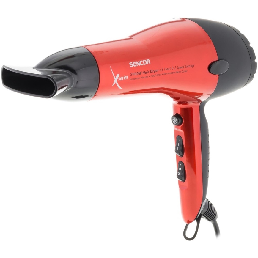 Sencor - Secador de pelo 2000W/230V rojo
