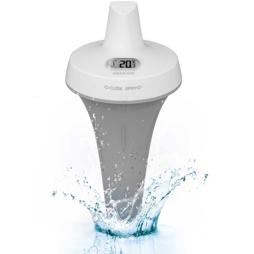 Sencor - Sensor flotante inalámbrico para piscina 2xAA IPX7