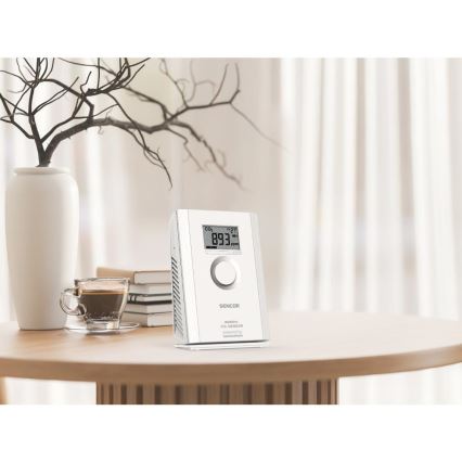 Sencor - Sensor inalámbrico de dióxido de carbono 5V/3xAA 2000 mAh