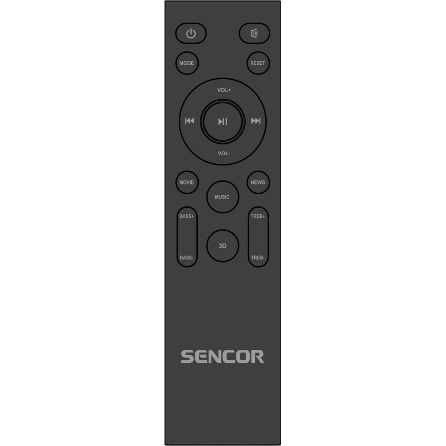 Sencor - Soundbar 200W/230V + control remoto