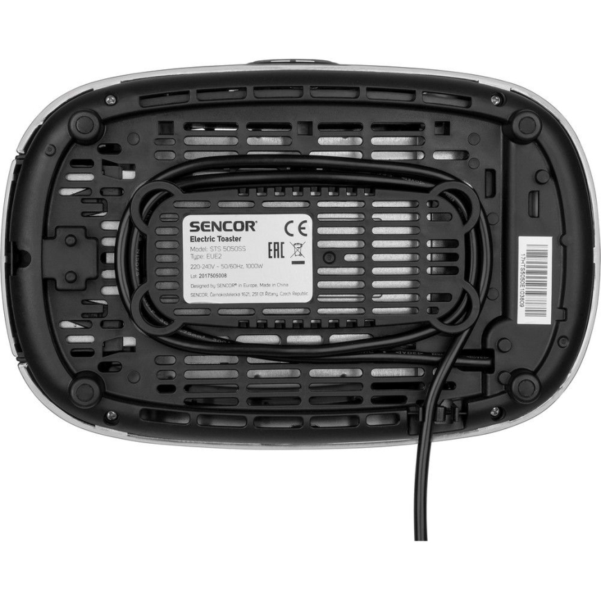 Sencor - Tostadora con dos agujeros y calentamiento 1000W/230V cobre