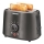 Sencor - Tostadora con dos ranuras y rejilla para calentar 1000W/230V antracita