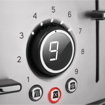 Sencor - Tostadora de cuatro ranuras 1600W/230V cromo mate