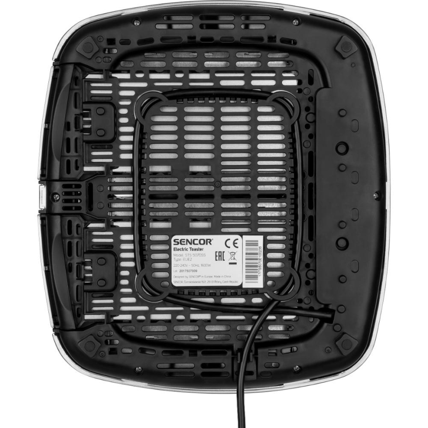 Sencor - Tostadora de cuatro ranuras 1600W/230V cromo mate