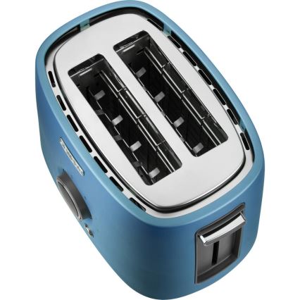Sencor - Tostadora de dos ranuras con rejilla calentadora, 1000 W/230 V, azul