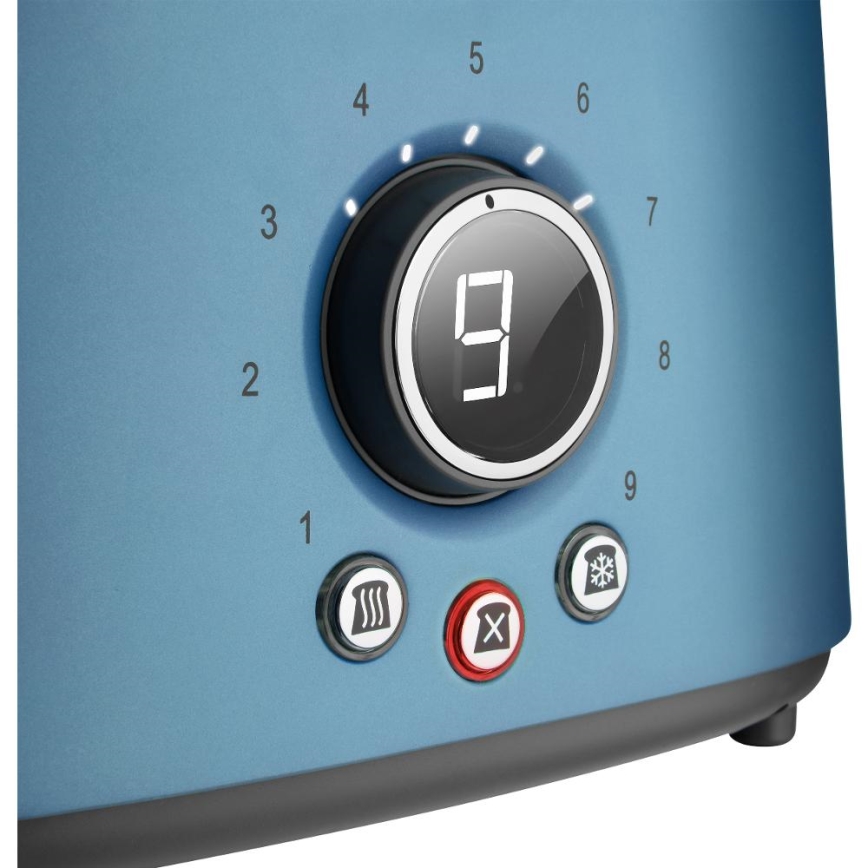 Sencor - Tostadora de dos ranuras con rejilla calentadora, 1000 W/230 V, azul