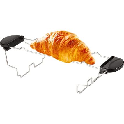 Sencor - Tostadora de dos ranuras con rejilla para calentar 1000W/230V, plata