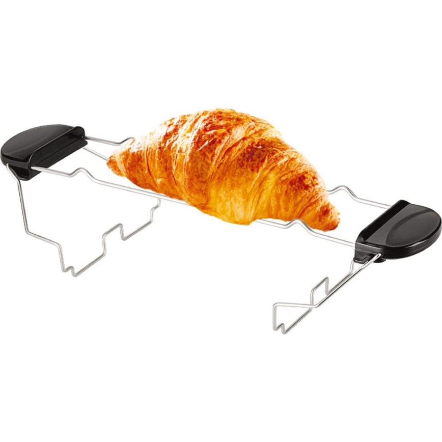 Sencor - Tostadora de dos ranuras con rejilla para calentar 1000W/230V, plata