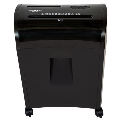 Sencor - Trituradora de CD y papel A4 capacidad 14 l 230V negra
