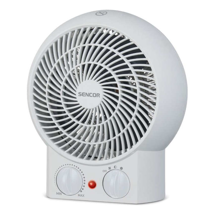 Sencor - Ventilador calefactor 1200/2000W/230V blanco