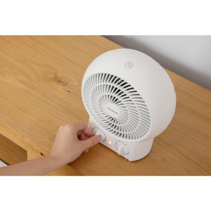 Sencor - Ventilador calefactor 1200/2000W/230V blanco