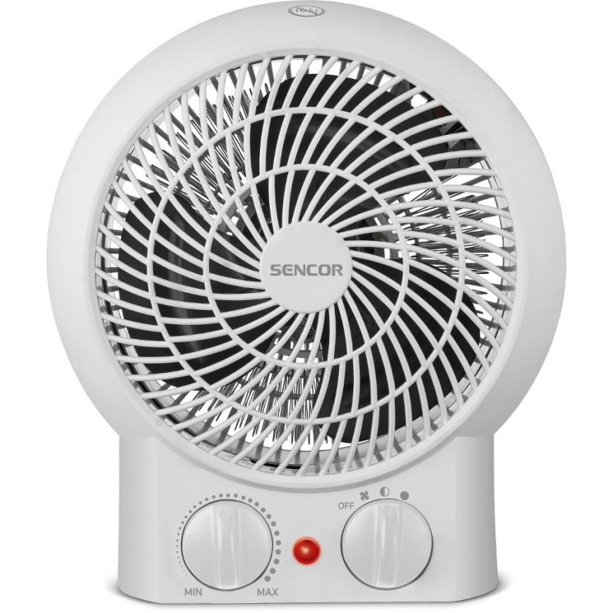 Sencor - Ventilador calefactor 1200/2000W/230V blanco