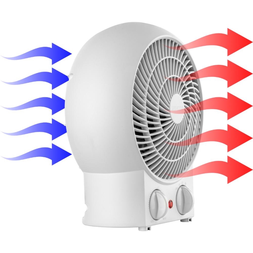 Sencor - Ventilador calefactor 1200/2000W/230V blanco