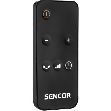 Sencor - Ventilador con elemento calefactor cerámico 1300/2200W/230V negro + mando a distancia