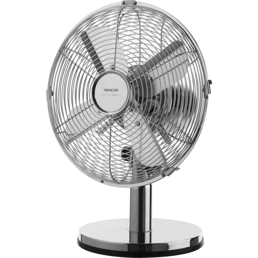 Sencor - Ventilador de mesa 30W/230V cromo brillante