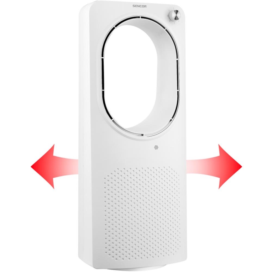 Sencor - Ventilador de pie sin aspas 50W/230V blanco