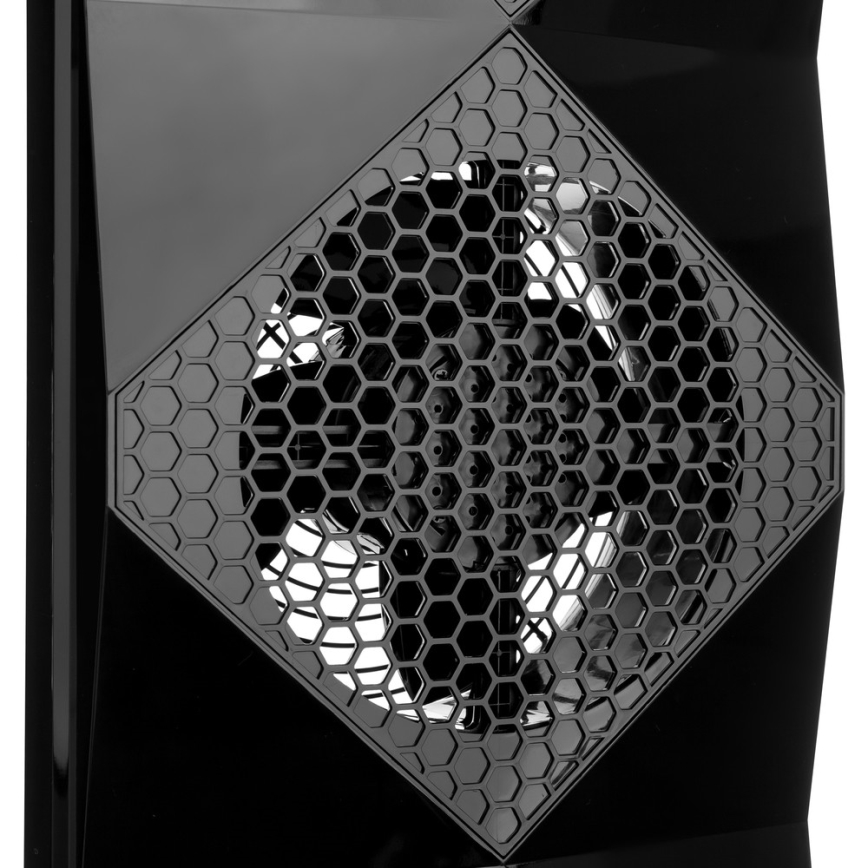 Sencor - Ventilador de pie UltraThin 90W/230V negro + mando a distancia