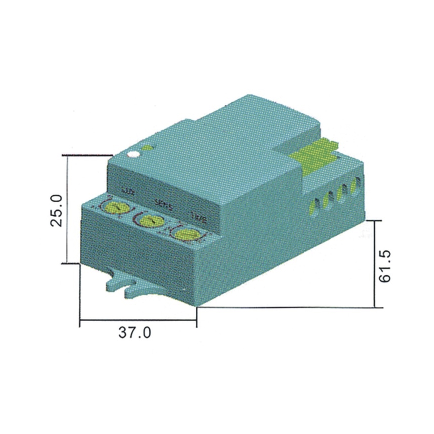Sensor de movimiento de microondas MW B 360° 1200W/230V blanco