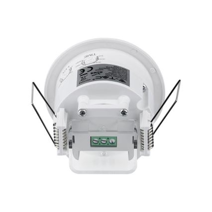 Sensor de movimiento empotrable PIR 360° 300W/230V blanco