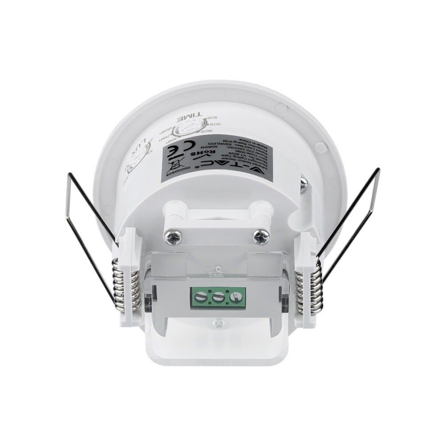 Sensor de movimiento empotrable PIR 360° 300W/230V blanco