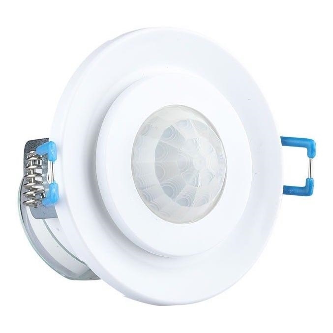 Sensor de movimiento empotrable PIR 360° 400W/230V blanco