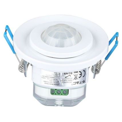 Sensor de movimiento empotrable PIR 360° 400W/230V blanco