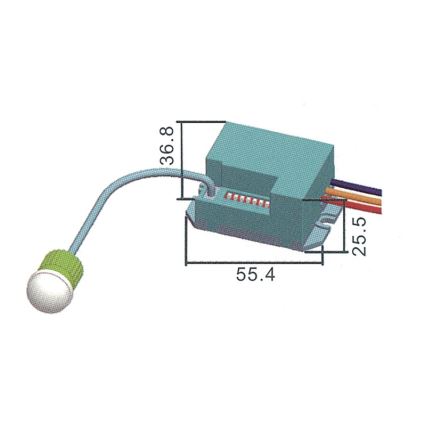 Sensor de movimiento infrarrojo PIR B 800W/230V