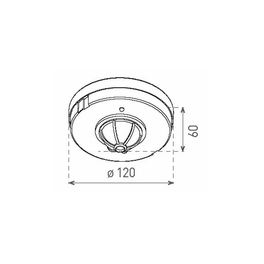 Sensor de movimiento PIR 1200W/230V