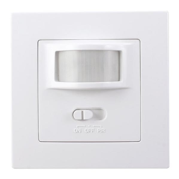 Sensor de movimiento PIR de interior para caja de interruptores blanco