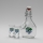 Set 1x botella grande + 2x Vaso de chupito transparente con motivo de ciruelas