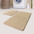 SET 2x Alfombra de baño 60/100 cm beige