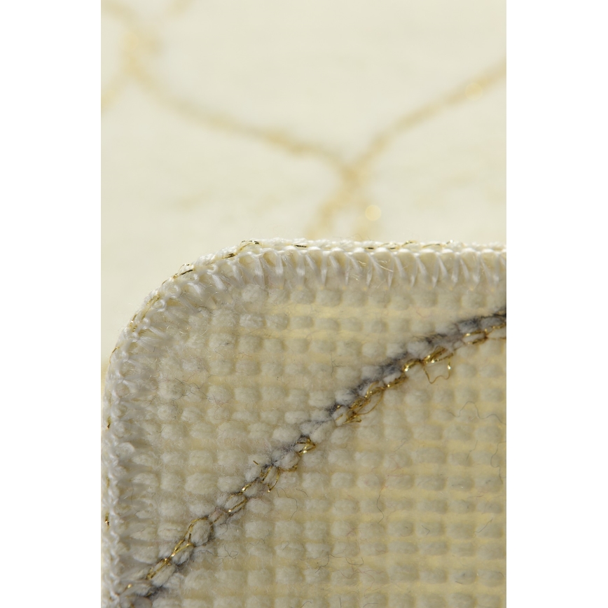 SET 2x Alfombra de baño INFINITY 60/100 cm beige
