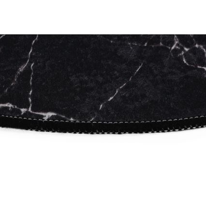 SET 2x Alfombra de baño MARBLE 50x60/60x100 cm negro
