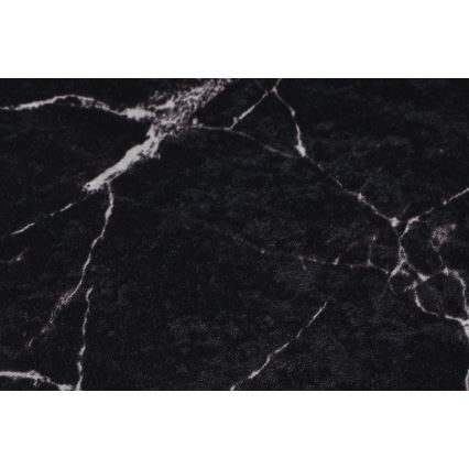 SET 2x Alfombra de baño MARBLE 50x60/60x100 cm negro