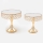 SET 2x Bandeja decorativa diá. 20/25 cm dorado