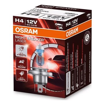 SET 2x Bombilla de coche NIGHT BREAKER H4 P43t/60/55W/12V 3900K - Osram