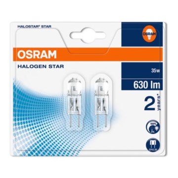 SET 2x Bombilla halógena HALOSTAR GY6,35/35W/12V 2900K - Osram