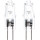 SET 2x Bombilla industrial G4/10W/12V 2700K - Aigostar