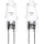 SET 2x Bombilla industrial G4/10W/12V 2700K - Aigostar