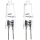 SET 2x Bombilla industrial G4/20W/12V 2700K - Aigostar