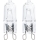 SET 2x Bombilla industrial G9/25W/230V 2700K - Aigostar