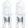 SET 2x Bombilla industrial G9/25W/230V 2700K - Aigostar
