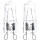 SET 2x Bombilla industrial G9/40W/230V 2700K - Aigostar
