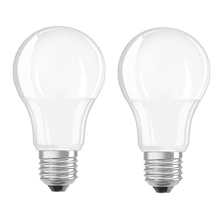 SET 2x Bombilla LED A60 E27/8,5W/230V 2700K