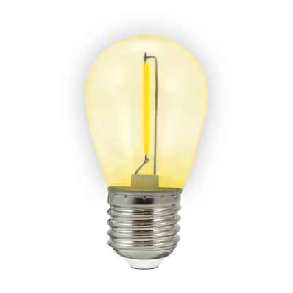 SET 2x Bombilla LED PARTY E27/0,3W/36V amarillo