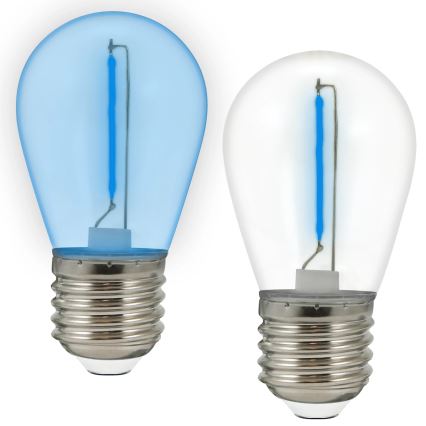 SET DE 2x Bombilla LED PARTY E27/0,3W/36V azul
