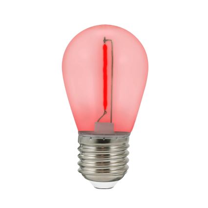 SET 2x Bombilla LED PARTY E27/0,3W/36V roja