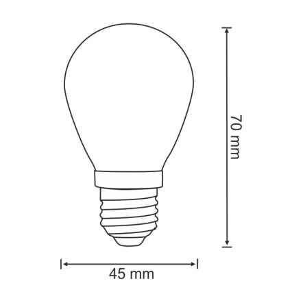 SET DE 2x Bombilla LED PARTY E27/0,5W/36V 2200K
