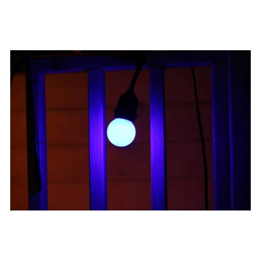 SET 2x bombilla LED PARTY E27/0,5W/36V azul