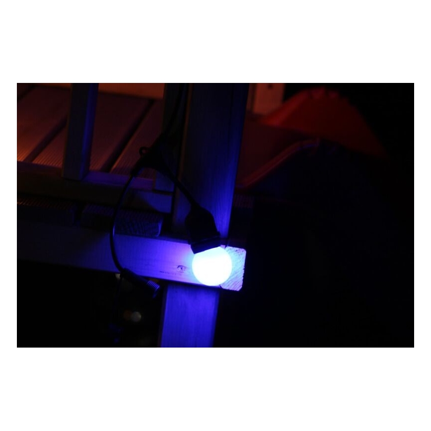 SET 2x bombilla LED PARTY E27/0,5W/36V azul